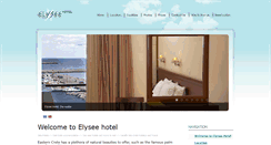 Desktop Screenshot of elysee-hotel.gr