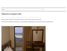 Tablet Screenshot of elysee-hotel.gr